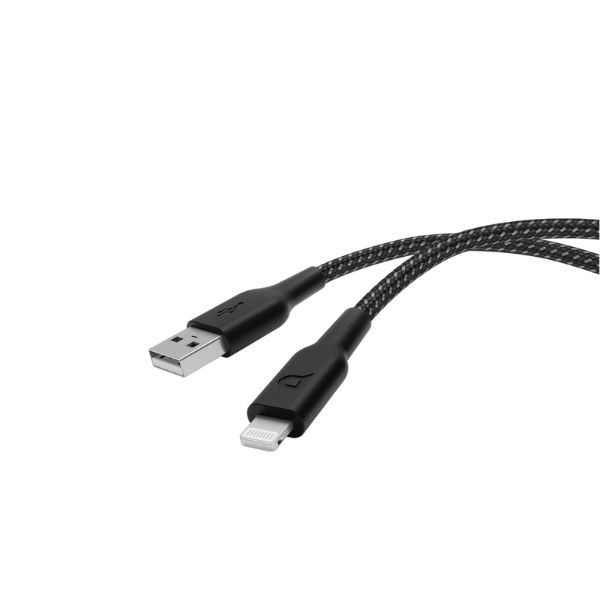 Powerology Braided USB-A to Lightning Cable 1.2m