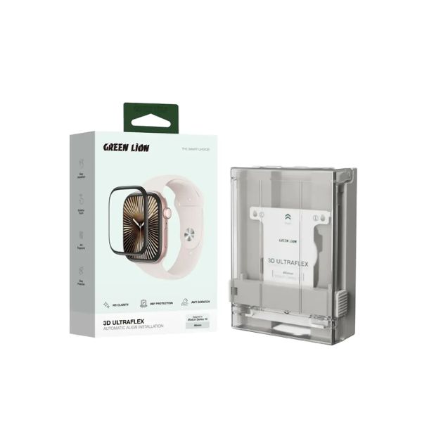 Green Lion 3D Ultarflex Clear Tempered For iWatch Series 10